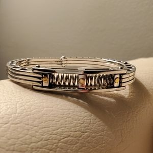 Stainless steel handcuff bracelet